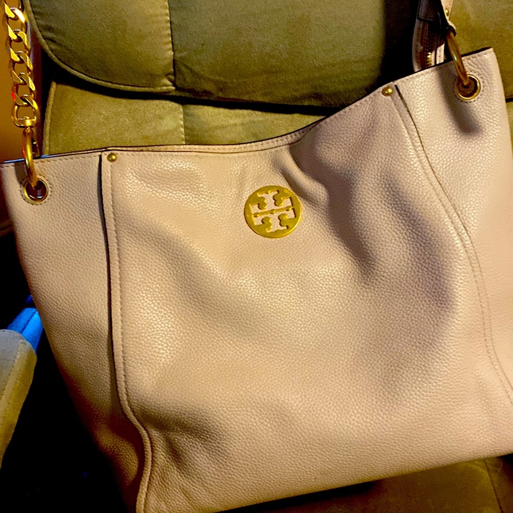 Pink and gold Tory Burch bag